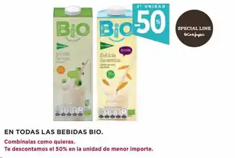 Hipercor En todas las bebidas bio oferta