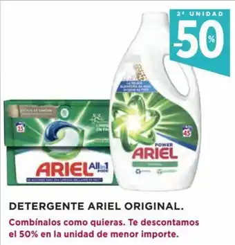 Hipercor Detergente ariel original oferta
