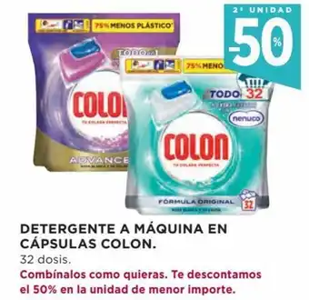 Hipercor Detergente a máquina en cápsulas COLON oferta