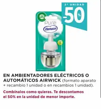 Hipercor En ambientadores eléctricos o automáticos airwick oferta