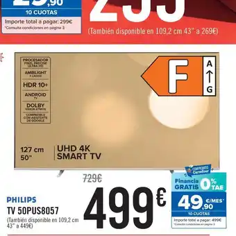 Carrefour Smart tv philips oferta