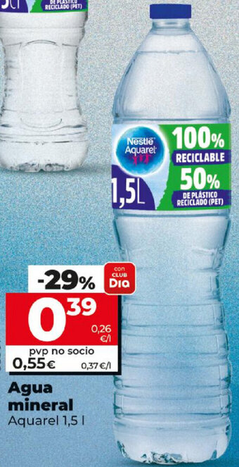 Dia Agua mineral Aquarel 1.5 l oferta