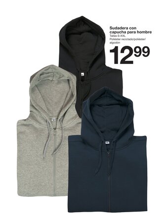 Zeeman Sudadera con capucha para hombre oferta