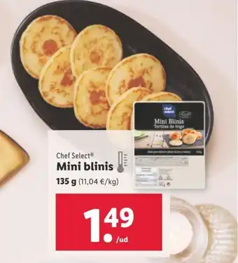 Lidl Mini blinis CHEF SELECT oferta