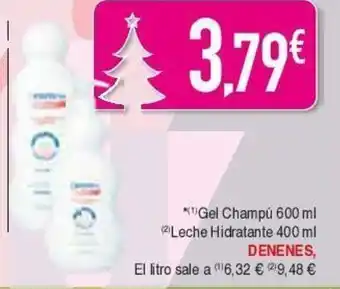Masymas Gel champú 600 ml leche hidratante 400 ml DENENES oferta