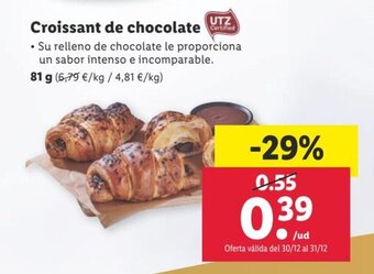 Lidl Croissant de chocolate oferta