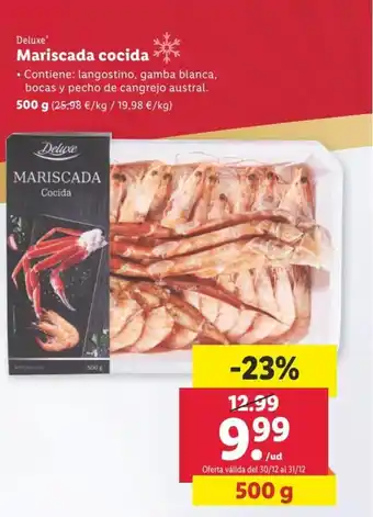 Lidl Mariscada cocida DELUXE oferta