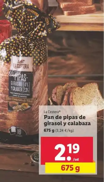 Lidl Pan de pipas de girasol y calabaza LE CESTERA oferta