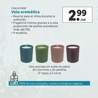 Lidl Vela aromática LIVARNO HOME oferta