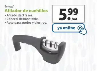Lidl Afilador de cuchillos ERNESTO oferta