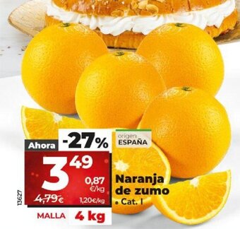 Dia Naranja de zumo oferta