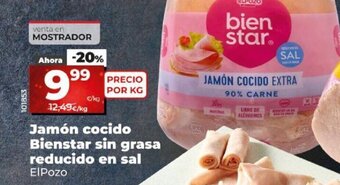 Dia Jamón cocido bienstar sin grasa reducido en sal oferta