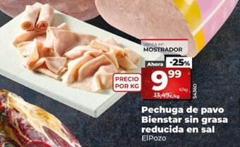 Dia Pechuga de pavo bienstar sin grasa reducida en sal oferta