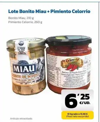 AhorraMas Lote bointo miau + pimineto celorrio oferta