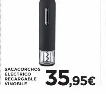 Hipercor Sacacorchos Eléctrico Recargable Vinobile oferta
