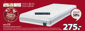 JYSK Colchón de Espuma Gold F85 oferta