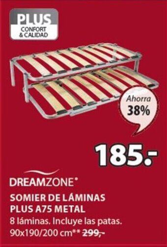 JYSK Somier de Laminas Plus A75 Metal oferta