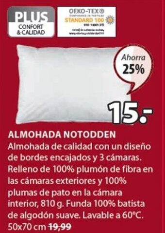 JYSK Almohada Notodden oferta