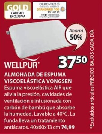 JYSK Almohada de Espuma Viscoelastica Vongsen oferta