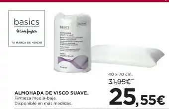 Hipercor Almohada De Visco Suave oferta