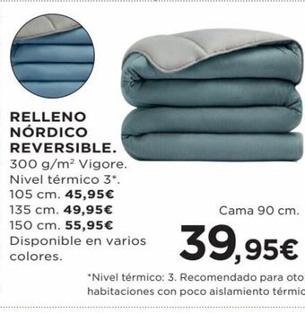 Hipercor Relleno Nórdico Reversible oferta