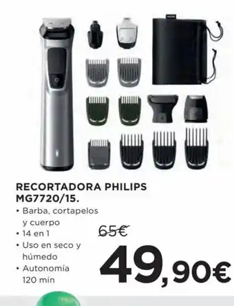Hipercor Recortadora Philips Mg7720/15 oferta