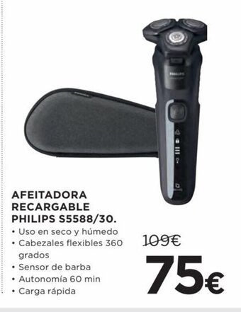 Hipercor Afeitadora Recargable Philips S5588/30 oferta