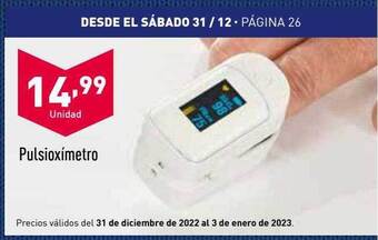 ALDI Pulsioxímetro oferta