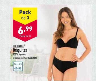 ALDI Queentex braguitas oferta