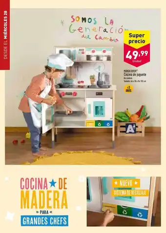 ALDI Mundo diver cocina de juguete oferta