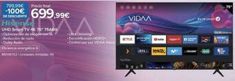 Costco Hisense uhd smart tv 4k 75 oferta