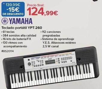 Costco Yamaha teclado portátil ypt-260 oferta