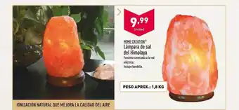 ALDI Home creation lámpara de sal del himalaya oferta
