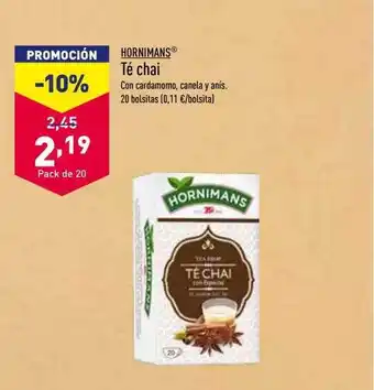 ALDI Hornimans té chai oferta