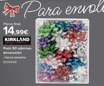 Costco Pack 50 adornos decoración kirkland oferta