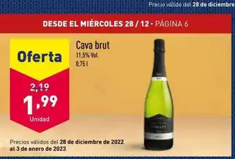 ALDI Cava brut oferta