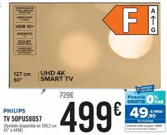 Carrefour Tv 50pus8057 philips oferta