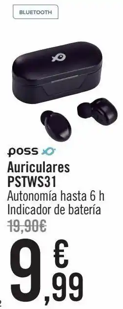 Carrefour Auriculares pstws31 poss oferta