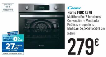 Carrefour Horno fidc x676 candy oferta