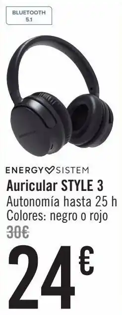 Carrefour Auriculare style 3 energy sistem oferta
