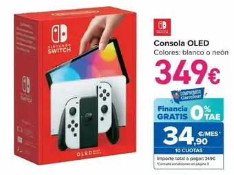 Carrefour Consola oled nintendo switch oferta