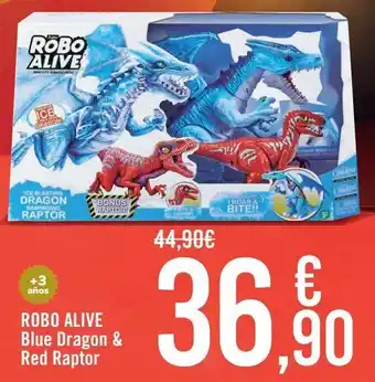 Carrefour Roboalive blue dragon & red raptor oferta