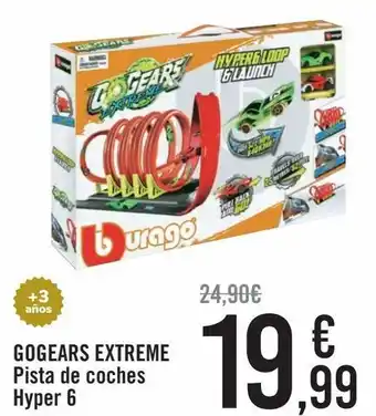 Carrefour Gogears extreme pista de coches hyper 6 oferta