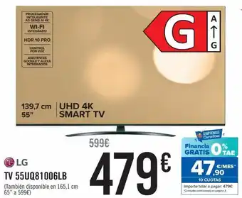 Carrefour Lg tv 55uq81006lb oferta
