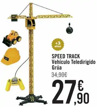Carrefour Speed track vehículo teledirigido grúa oferta