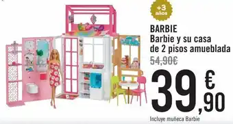 Carrefour Barbie y su casa de 2 pisos amueblada oferta