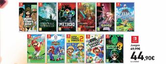 Carrefour Juegos nintendo switch oferta