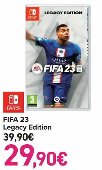 Carrefour Fifa 23 legacy edition nintendo switch oferta