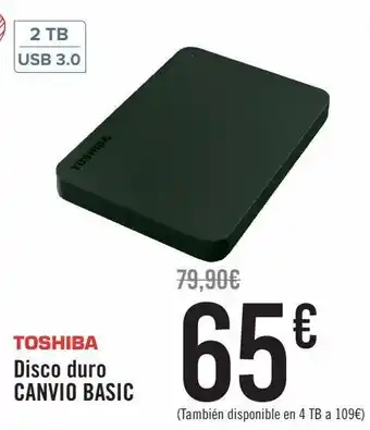 Carrefour Disco duro canvio basic toshiba oferta