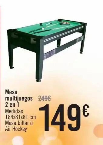 Carrefour Mesa multijuegos 2 en 1 oferta
